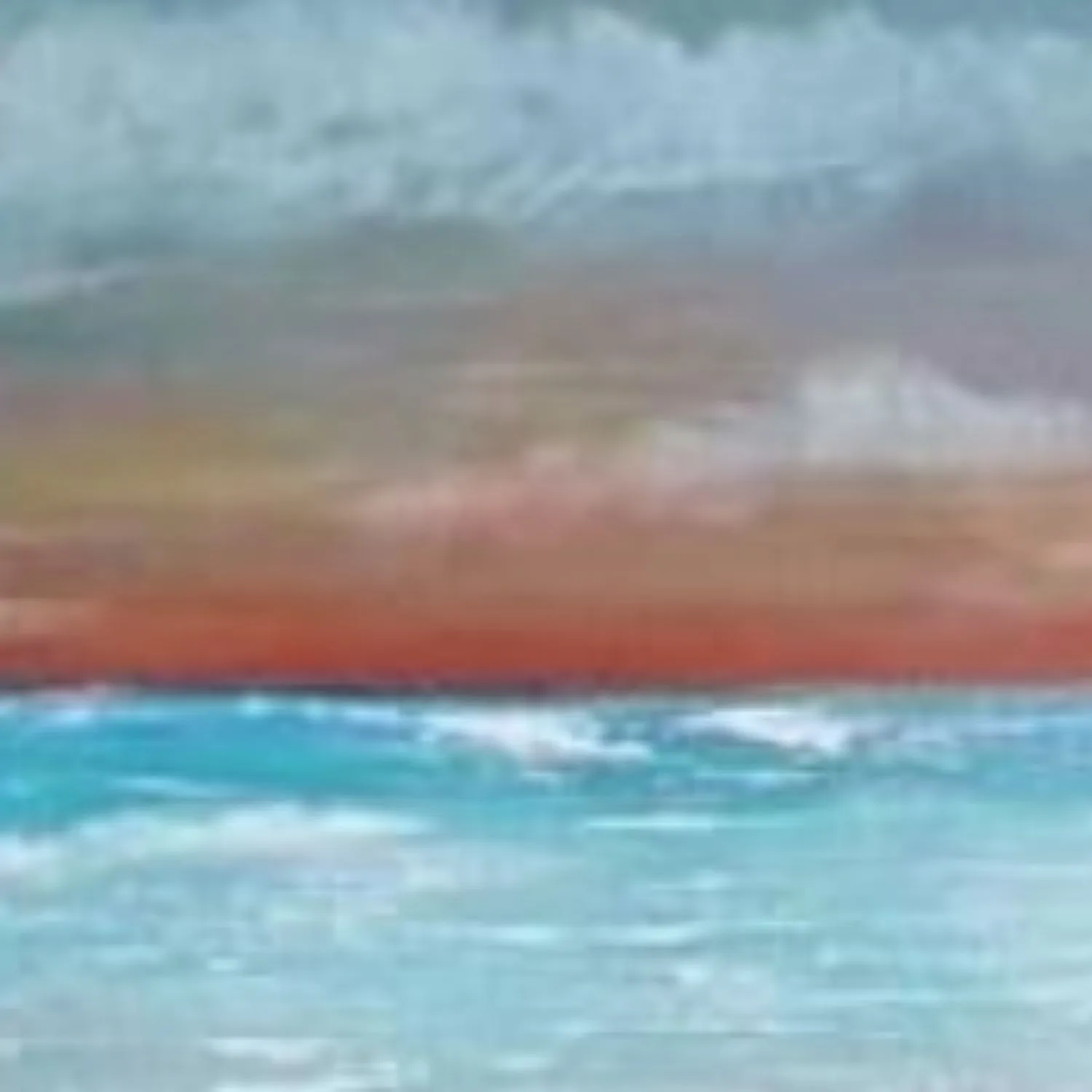 Close-up of Dusk Ocean View
