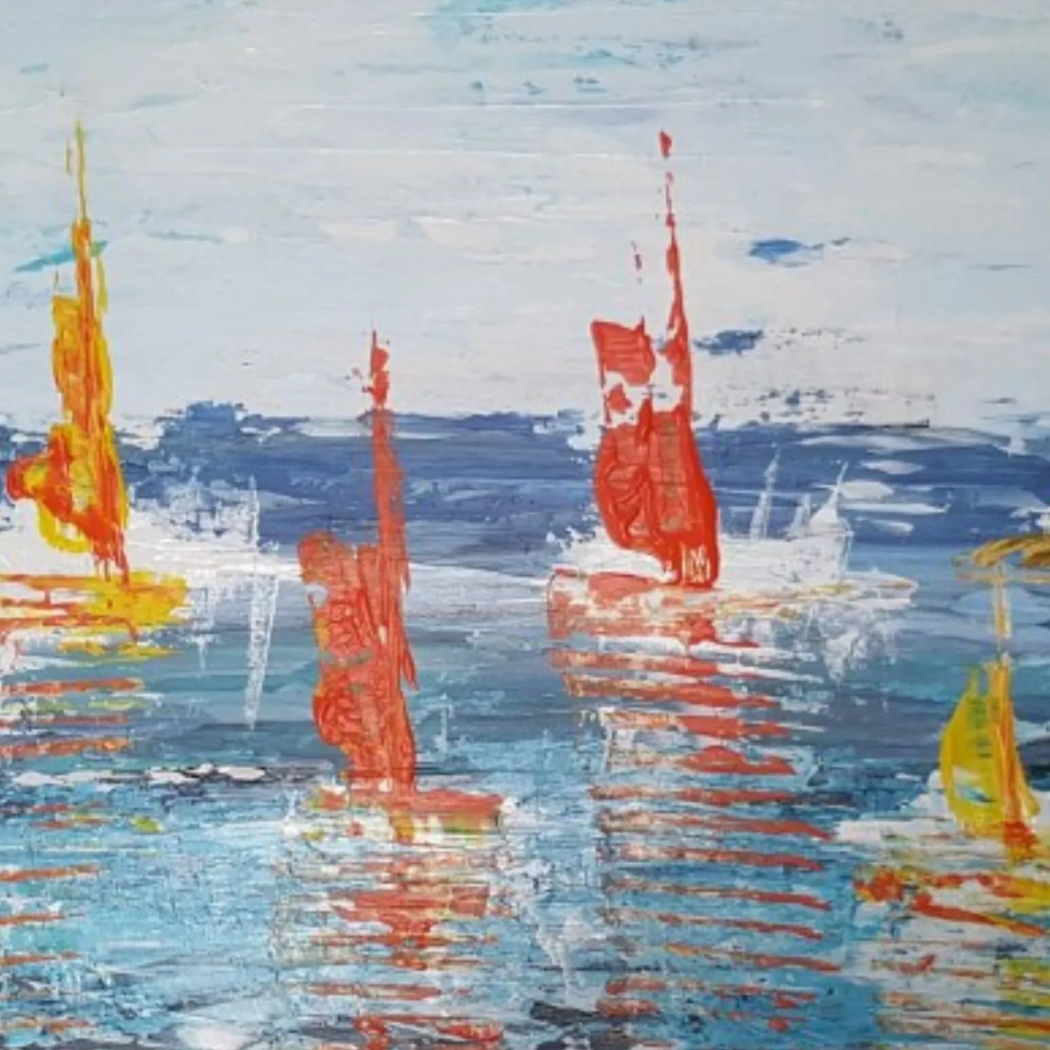 Close-up of Happy Sailing