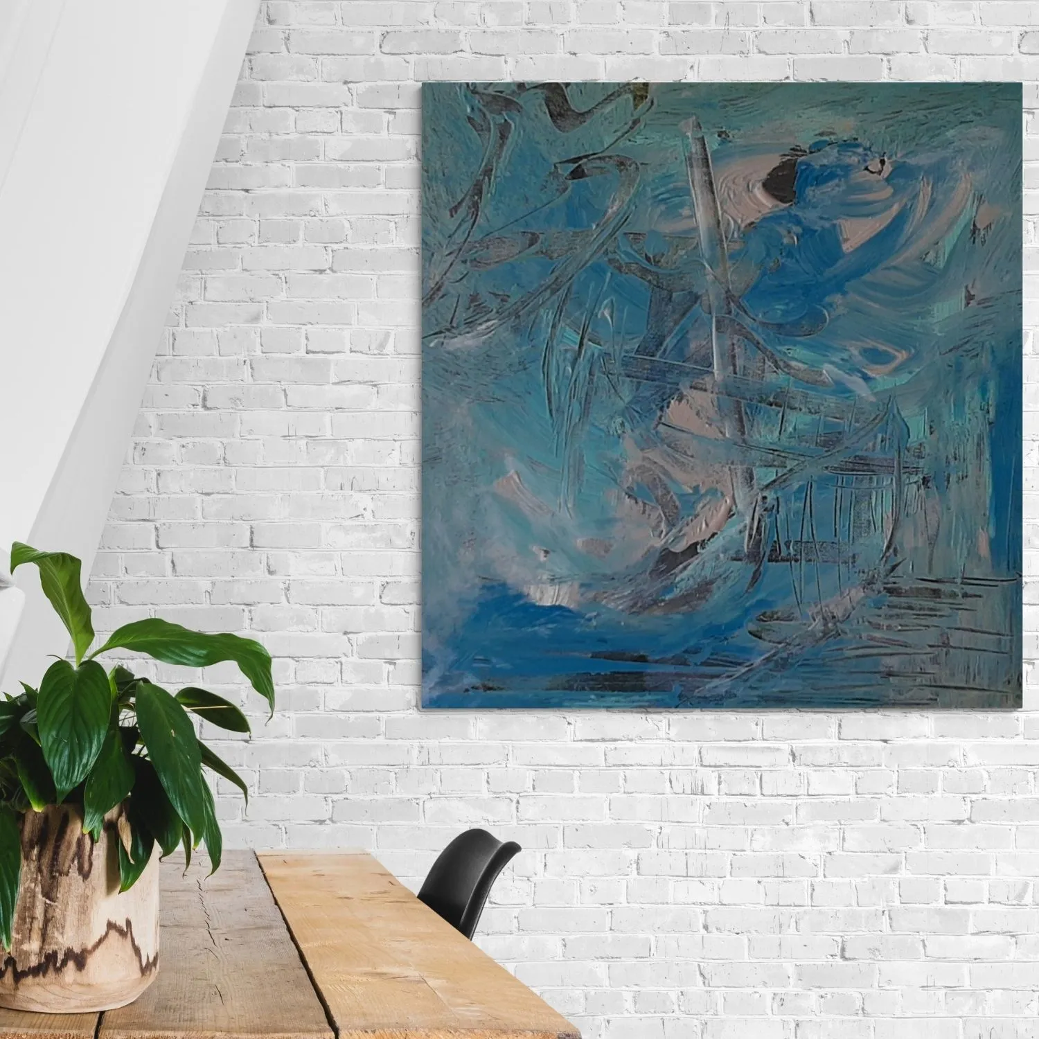 Artsy Treasures hanging in a furnished room
