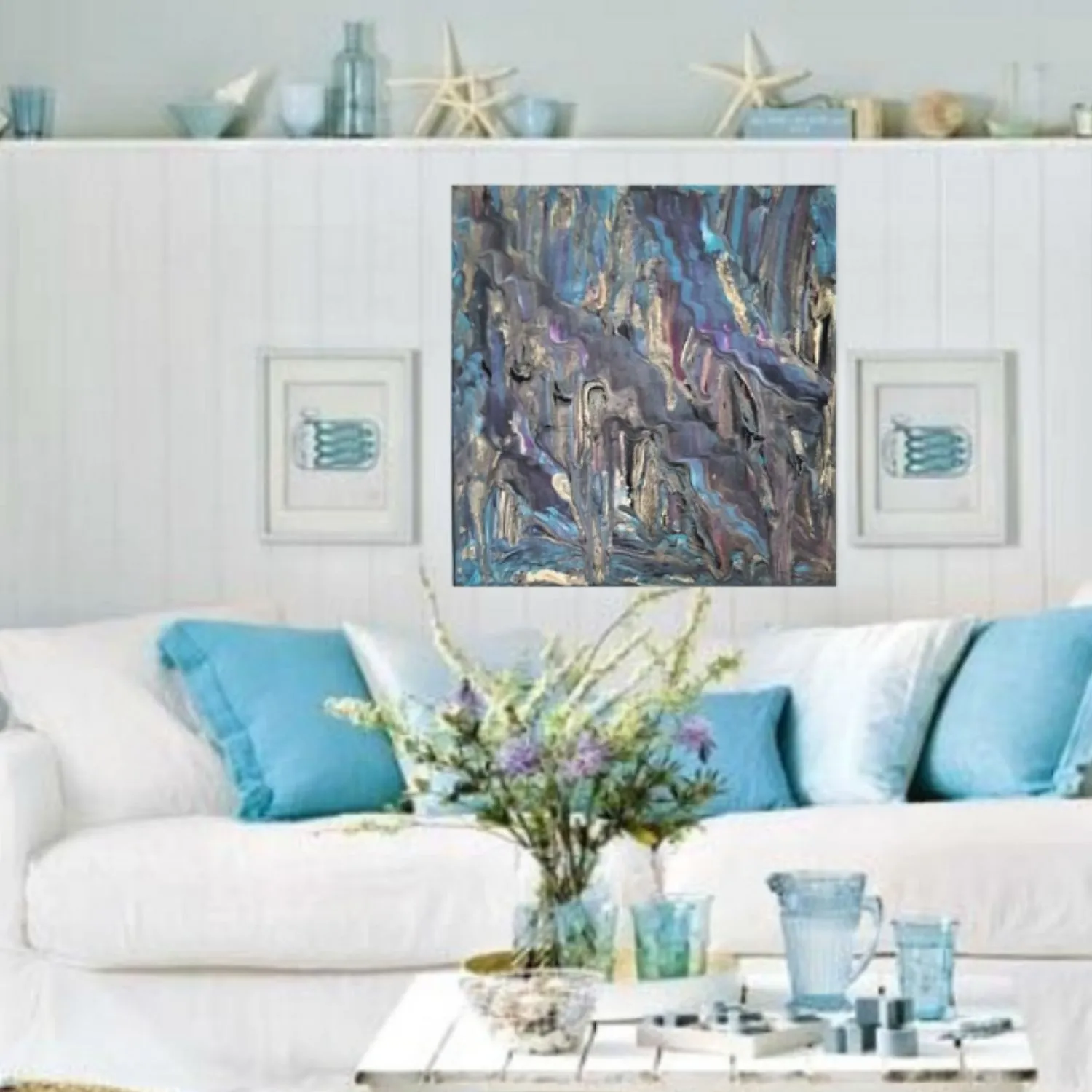 Under the Sea Fantasy hanging in a furnished room