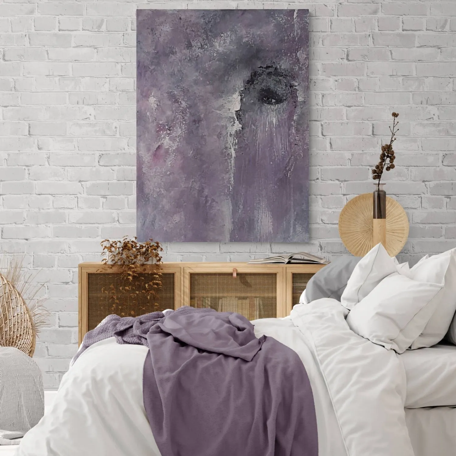 Eye in the Sky hanging in a furnished room